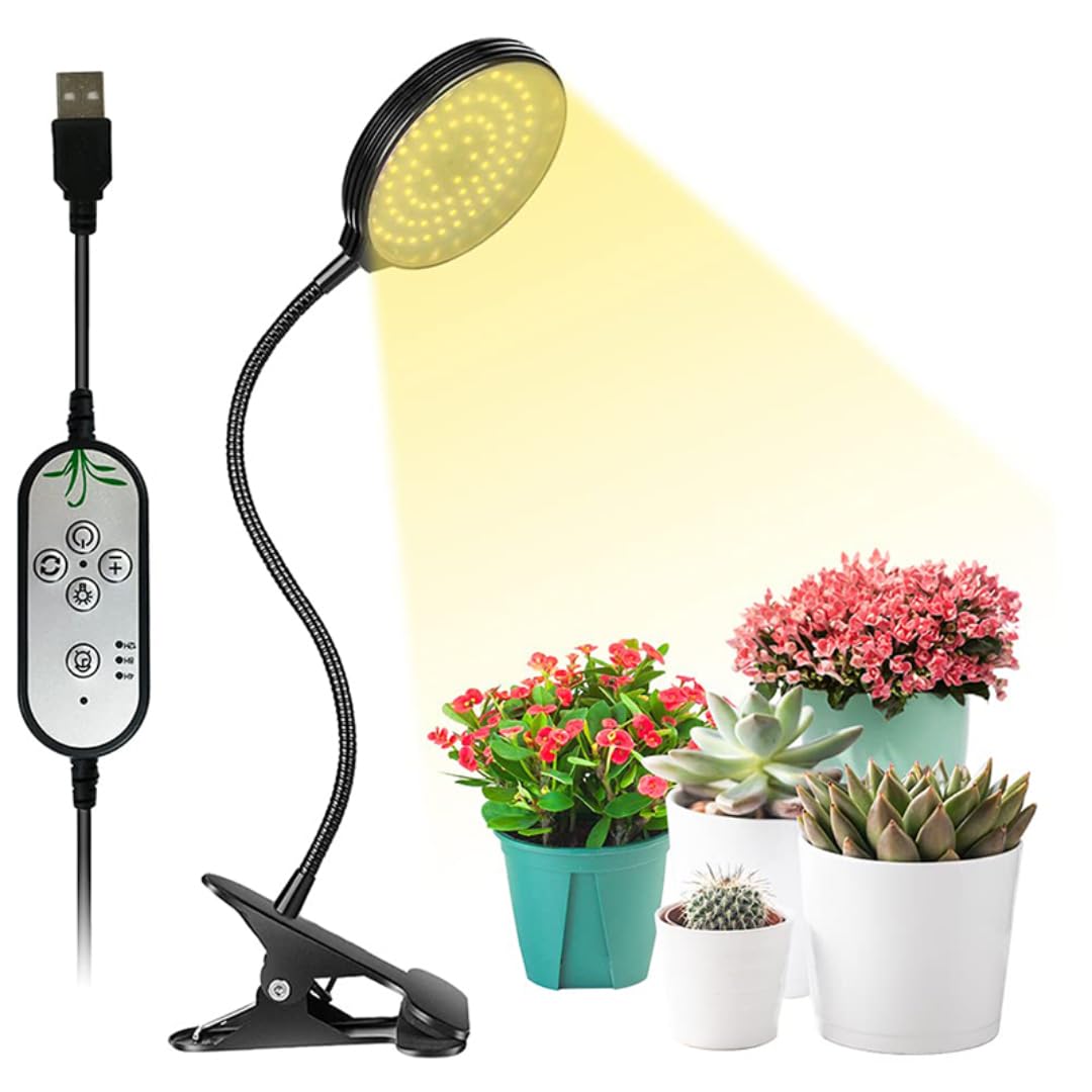 Amazon | グローライト 植物 15W 植物育成ライト LED クリップ式 フル